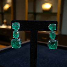 Royal Emerald Cascade Necklace Set