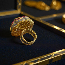 Royal Dome Kundan Cocktail Ring