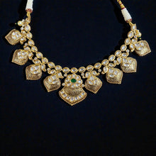 Emerald Chakra Kundan Bridal Necklace Set