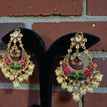 Rang Mahal Kundan Chandbali Earrings