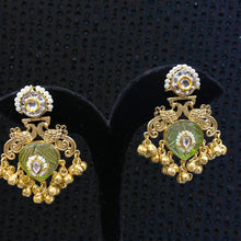Padma Mayura Polki Jhumka Earrings