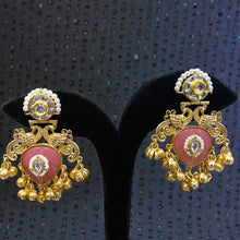 Padma Mayura Polki Jhumka Earrings
