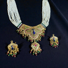 Mayuri Navratna Pearl Choker Set