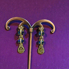 Sapphire Cascade Teardrop Necklace Set