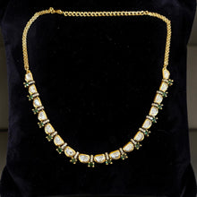 Emerald Noor Polki Necklace Set