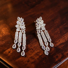 Emerald Blossom Cascading Earrings