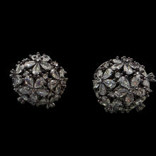 Multicolor Floral Gemstone Earrings