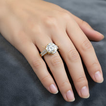 Luna Halo Solitaire Ring