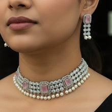 Blush Pearl Elegance Choker Set