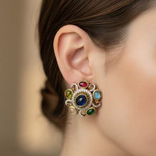 Regal Navratna Blossom Studs