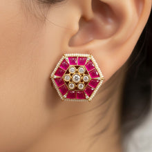 Ruby Radiance Studs
