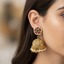 Ratnavalli Kundan Jhumka Earrings