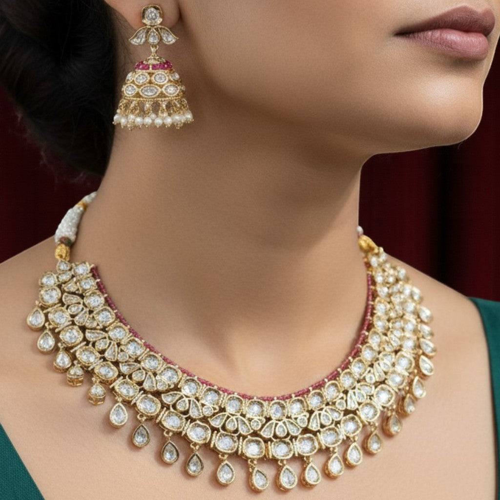 Royal Kundan Droplet Set