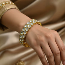 Classic Polki Cluster Kundan Bangles