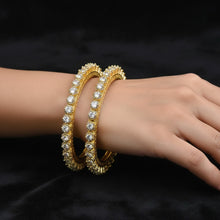 Crystal Solitaire Bangles