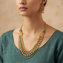 Heritage Temple Multi-Layered Long Necklace Set