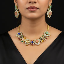 Navrang Aura Gemstone Necklace Set
