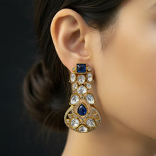 Noor-e-Firoza Polki Drop Earrings