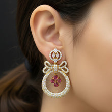 Ruby Bow Halo Drops
