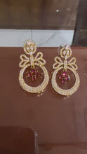 Ruby Bow Halo Drops