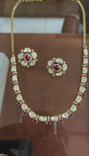 Emerald Noor Polki Necklace Set