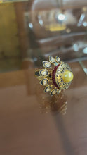 Heritage Pearl Sunburst Kundan Ring
