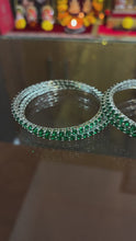 Emerald Sparkle Bangles Set