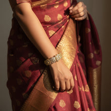 Antique Golden Kundan Floral Bangles