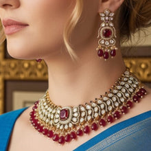 Ruby Elegance Antique Choker Set