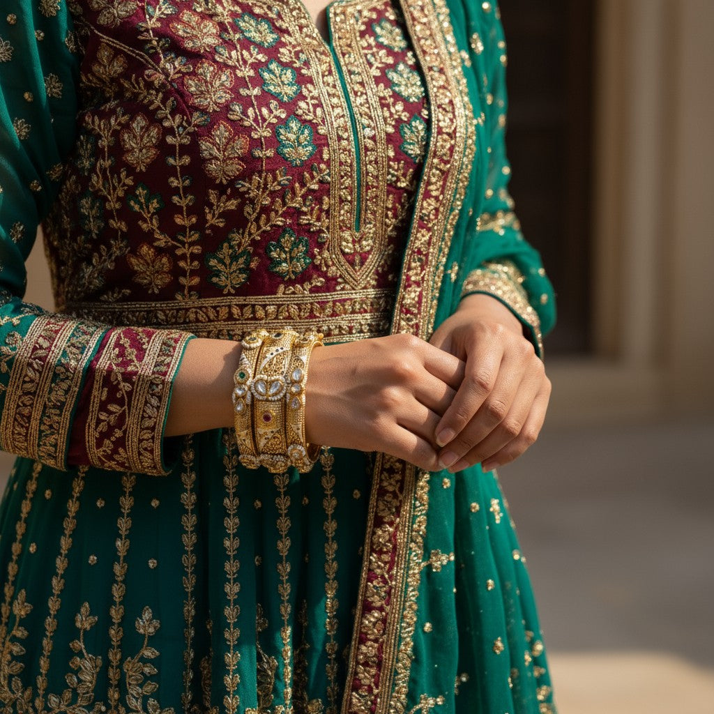 Royal Heritage Kundan Bangles