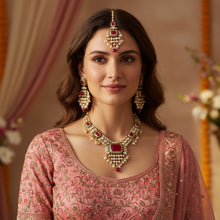 Regal Ruby Kundan Bridal Set