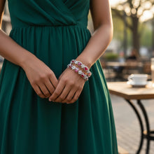 Ruby Sparkle Bangle Set