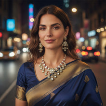 Ruby Blossom Kundan Bridal Necklace Set