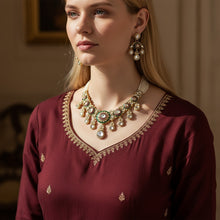 Traditional Kundan Choker Necklace Set