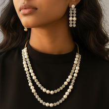 Regal Pearl Cascade Jewelry Set