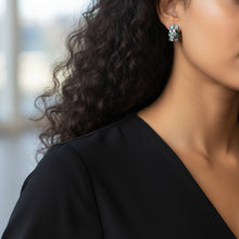 Mystic Gemstone Hoop Earrings