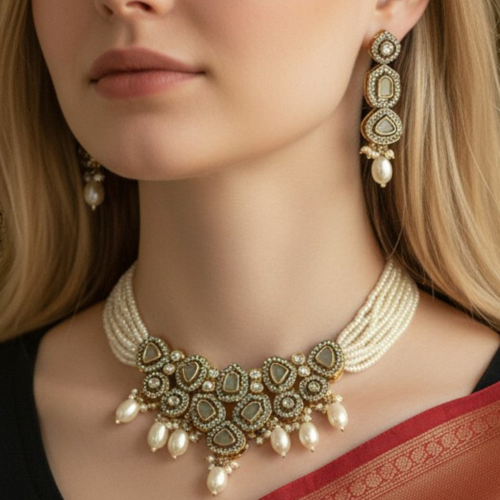 Ivory Glow Kundan Set