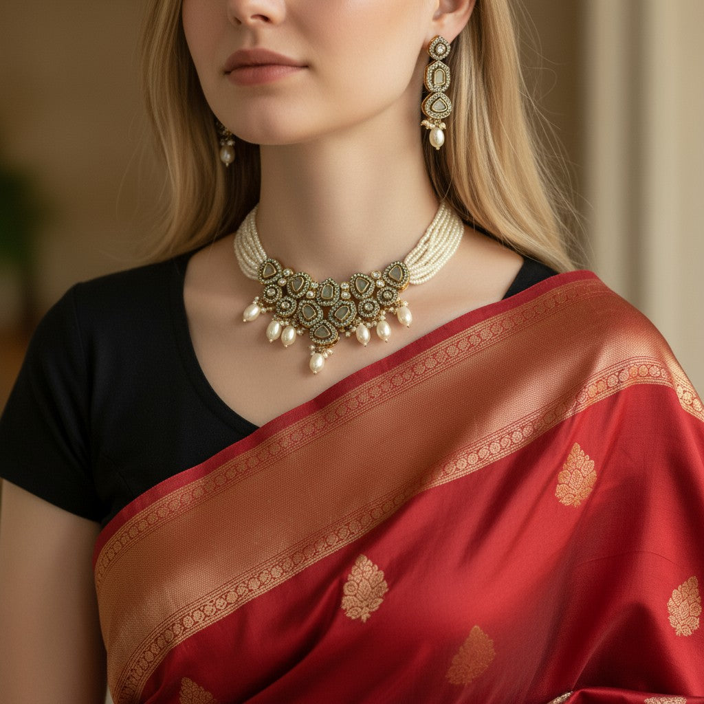 Ivory Glow Kundan Set