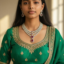 Regal Ruby Kundan Set