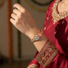 Pink Majesty Kundan Bracelet