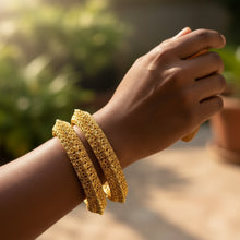 Antique Filigree Golden Bangles