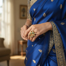 Twin Birds Gemstone Ring