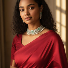 Emerald Pearl Elegance Choker Set