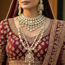 Regal Kundan Polki Bridal Jewelry Set
